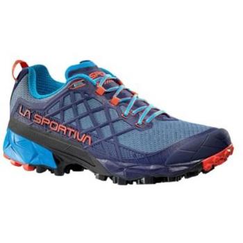 La Sportiva Akyra II Men's Hiking and Trail Running Shoes - Hurricane/Cherry Tomato EU 40.5