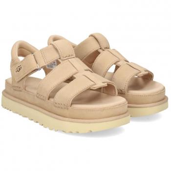 Sandalias UGG Goldenstar Strap Beige, tipo: sandalias planas de mujer, características: color beige, diseño con tiras, talla 5