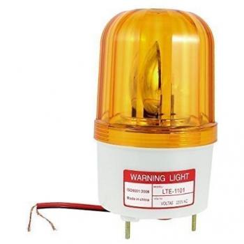 Industrial CA 220 V Flash amonestador rotatorio de emergencia Amarillo claro