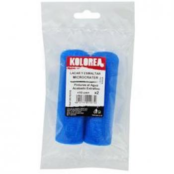 Mini rodillo recambio microcrater lacar/esmaltar al agua 2 uds 10 cm x Ø16 mm