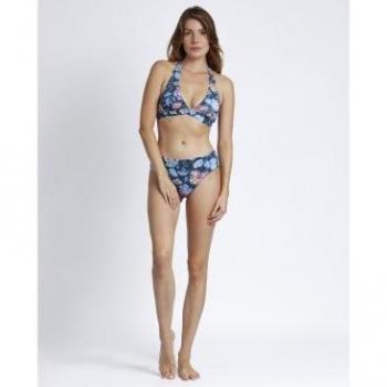 Bikini Halter Night Paisley azul Admas para mujer