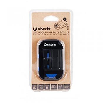 SilverHT 9708 - Cargador Universal de Baterías Li-Ion/Ni-Mh/Ni-Cd/AAA/AA, Color Negro