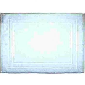 Alfombra de baño de algodón blanca 50 x 70 cm