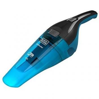 BLACK+DECKER WDC215WA-QW - Aspirador de mano sin cable DUSTBUSTER 7,2V, Compacto, Batería de litio, Accesorios cepillo y boquilla especial para líquidos, Depósito 385ml
