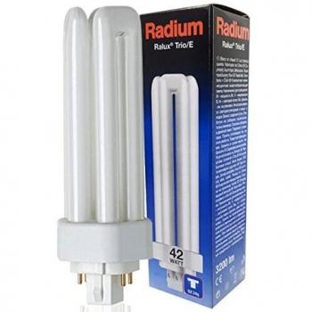 Radio Ralux Trio/E, compacto-bombilla fluorescente de base GX24q 42 Watt/830