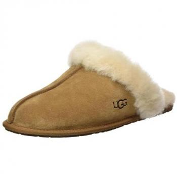 UGG Women's Scuffette II Chestnut Suede Sheepskin Slipper