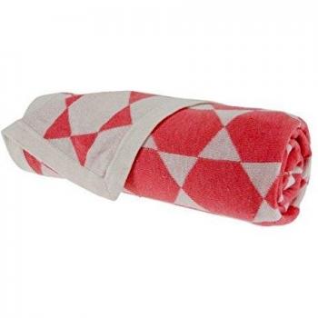 BB14003.01 Mix and Match Jacquard Manta de Noukie, Coral/Beige, 75x100cm