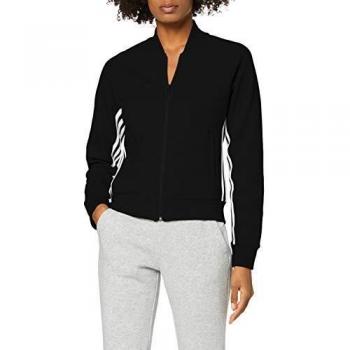 adidas W Mh 3s Dk Jkt Chaqueta de Deporte, Mujer, Black/White, S
