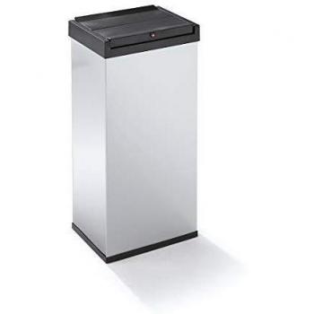Cubo de Basura Hailo Big-Box Swing XL 52L con Tapa Automática Plateado