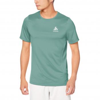 Odlo - Camiseta de Manga Corta con Cuello Redondo para Hombre, Hombre, Color Arctic - Placed Print SS19, tamaño Extra-Large