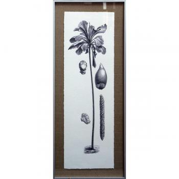 Dósfer 36836 - Cuadro decorativo, Palmeras columna 26 x 64 cm