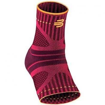 Bauerfeind Dynamic Sports Ankle Support - Breathable Stabilizing Bandage in Berry/Pink, Unisex, XS Size
