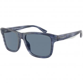 Emporio Armani EA4208F Asian Fit Polarized Men's Sunglasses Blue 57mm