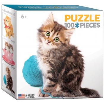Eurographics Kitten with Wool 100-Piece Puzzle