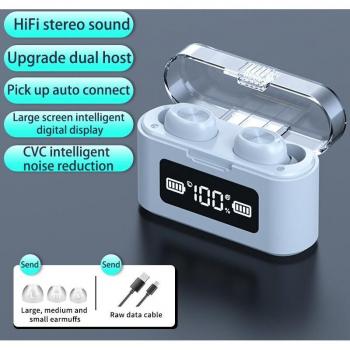 Auriculares Inalámbricos Bluetooth Deportivos con Micrófono, Impermeables y Control Táctil para Música