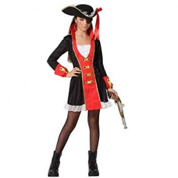 Disfraz de Pirata Infantil para Niñas de 7 a 9 Años - Color Negro