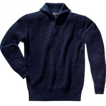 Troyer Pullover con cierre de cremallera en color marino, talla S