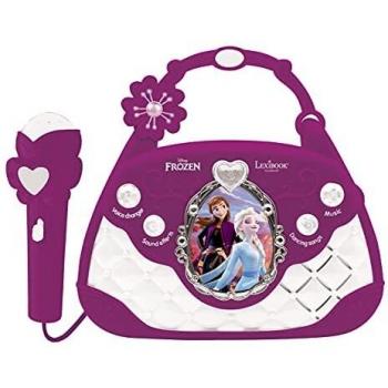 Lexibook Disney Frozen Bolso Altavoz con Modificador de Voz, Micrófono y Cable Auxiliar