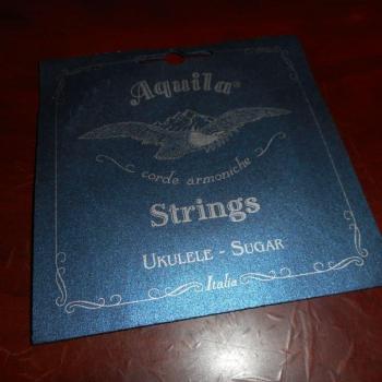 Aquila 150U Sugar Soprano Ukulele Strings - High G Tuning, Transparent
