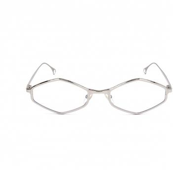 Montura de Gafas Recetadas para Hombre Saturnino IMPERIAL 1 Plateadas con diseño pulido en color plata y tamaño 55
