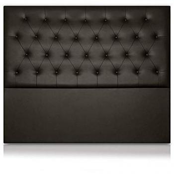 Cabecero Afrodita Tapizado en Polipiel Marrón 190x120cm con Altura de 120cm