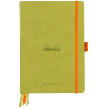 Cuaderno Goalbook rígido A5 - Rhodia 118575C - Dot (puntado) - Verde anís