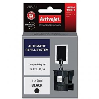 Activejet Tin Activejet Refill Set Ars-21 para HP 21/27/56 Negro