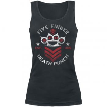 Five Finger Death Punch Chevron Top Mujer Negro S