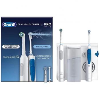 Oral-B Pro 1 White + Oxyjet Centro Dental: Cepillo de Dientes Eléctrico e Irrigador Dental