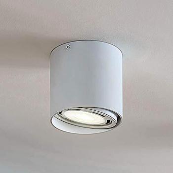 Downlight de techo Arcchio Mabel, redondo, 1 luz, Ø 13 cm, blanco, aluminio
