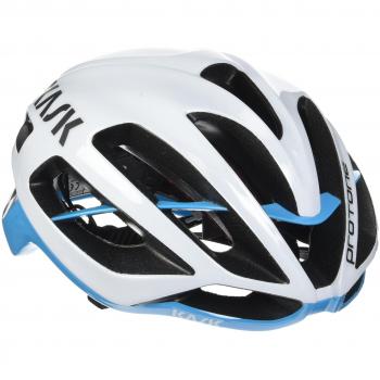 Kask Protone, Casco de Ciclismo Multiuso, Blanco/Azul, M