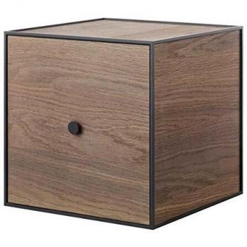 by Deja Frame 35 Incluido. Puerta, 35 x 35 x 35 cm, Madera de Roble ahumada.