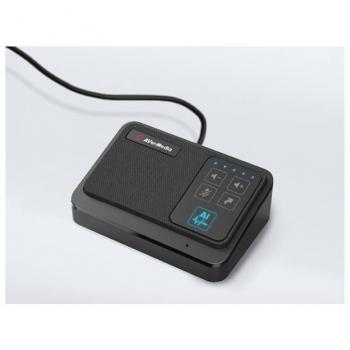 AVerMedia AI Speakerphone AS311 Altavoz de Conferencia Universal con Micrófono Incorporado, Color Negro
