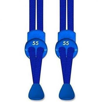 55 Sport Cordones de zapatos con cierre elástico Un tamaño Azul cobalto