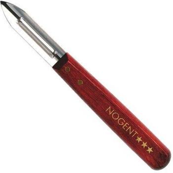 Pelador Doble Tranchante de Acero Inoxidable con Mango de Madera Classic Nogent 3 Estrellas