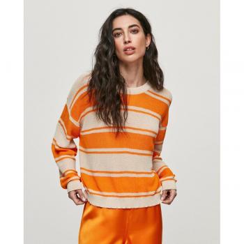 Object Jersey de cuello redondo a rayas mujer