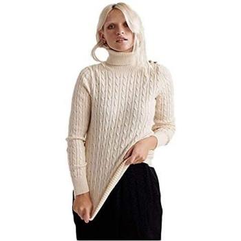 Superdry W6100008A Maglia a Collo Alto Mujeres Beige L