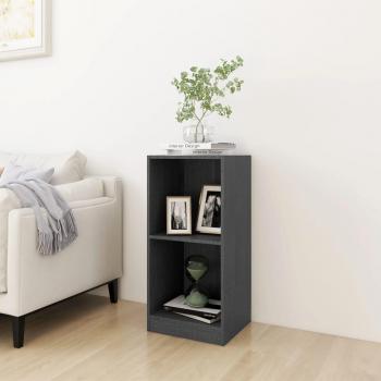 Aparador auxiliar de madera de pino gris 35,5x33,5x76 cm