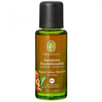 Aceite de Espino Amarillo Bio Primavera, 30 ml - Aceite ecológico de pulpa de espino amarillo, ideal para aromaterapia y cuidado de la piel