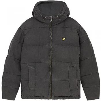 Lyle & Scott Men's Insulated Hooded Jacket - Navy Polyamide - Size 2XL
