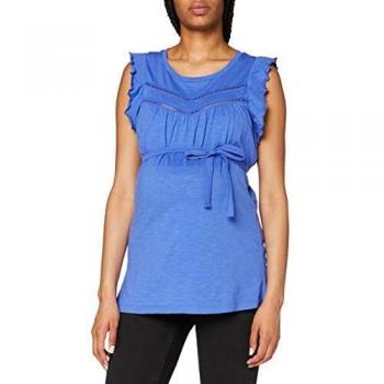MAMALICIOUS Mlsiana S/s Jersey Top A.v. Camiseta, Amparo Blue, M para Mujer