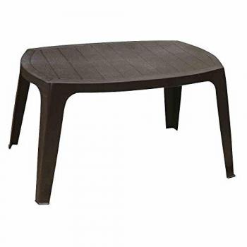 Mesa Baja Kai Antracita 76x49x43 cm - Resina de Alta Calidad - Fácil Limpieza - Apta para Exteriores