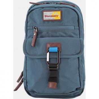 Mochila Lateral DISCOVERY Icon en color azul reciclado de 8L