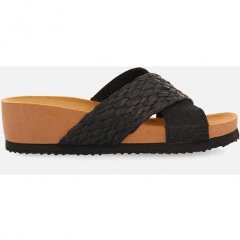 Sandalia Cuña Gioseppo 71365-p Natural 39 Negro