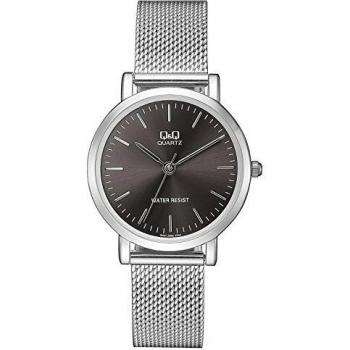 Citizen Q&Q QA21J212Y - Reloj de Pulsera para Mujer, Gris Oscuro/Plata