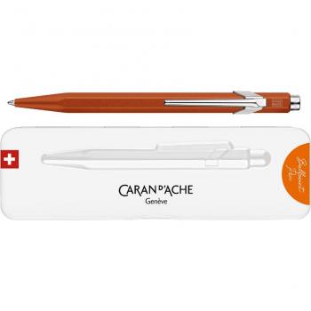 Bolígrafo retráctil Caran d'Ache 849 Colormat naranja