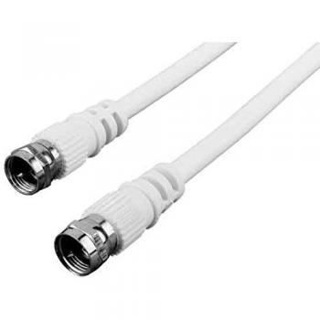 Cable Coaxial F-F 3m 90dB para TV/SAT