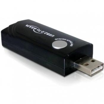 Adaptador USB 2.0 a eSATA con función de backup Delock 61650