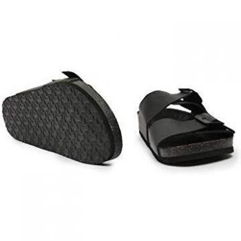 Jack & Jones JFWCroxton - Sandalias de Piel para Hombre, Color Negro, Talla 46 EU