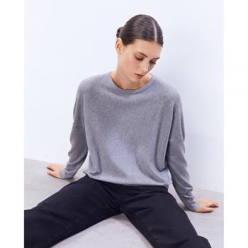 Sfera Jersey strass patinadora - Jersey de mujer, diseño de patinadora, adornos de strass, manga larga, cuello redondo, ajuste regular